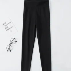 Kids Girls' Leggings Solid Color Active Training 7-13 Years Spring Black White Pink