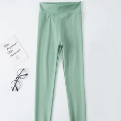 Kids Girls' Leggings Solid Color Active Training 7-13 Years Spring Black White Pink