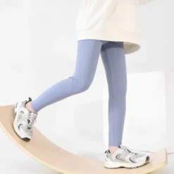 Kids Girls' Leggings Solid Color Active Training 7-13 Years Spring Black White Pink