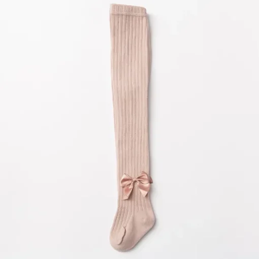 Kids Girls' Leggings Tights Light Pink White Black Striped Fall Winter Casual Socks Indoor / Spring / Cotton