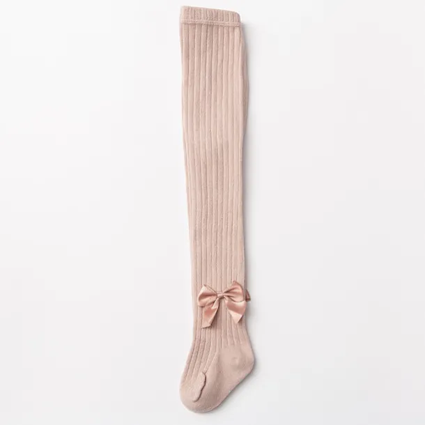 Kids Girls' Leggings Tights Light Pink White Black Striped Fall Winter Casual Socks Indoor / Spring / Cotton