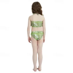 Kids Girls' Mermaid Swimwear Swimsuit Holiday Beach Scales Vacation Tropical Bathing Suits 4 years+ Summer Yellow Pink