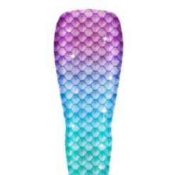 Kids Girls' One Piece Mermaid Swimwear Swimwear Beach Children's Day Geometric Bathing Suits 4-12 Years Summer Blue Fuchsia