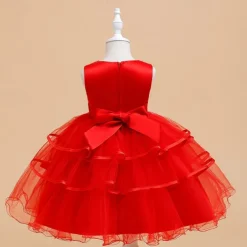 Kids Girls' Party Dress Graphic Flower Sleeveless Special Occasion Princess Polyester Party Dress Summer Spring 4 years+ Multicolor Champagne Pink