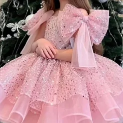 Kids Girls' Party Dress Solid Color Sleeveless Performance Mesh Princess Sweet Mesh Mid-Calf Sheath Dress Tulle Dress Summer Spring Fall kids White Champagne Pink