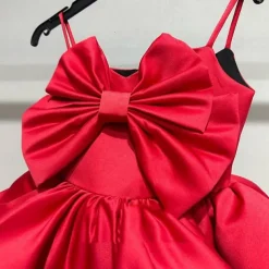 Kids Girls' Party Dress Solid Color Sleeveless Performance Wedding Mesh Princess Sweet Mesh Mid-Calf Sheath Dress Tulle Dress Flower Girl's Dress Summer Spring Fall 2-12 Years Black Red