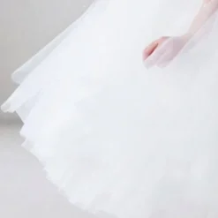 Kids Girls' Party Dress Solid Color Short Sleeve Performance Wedding Ruched Mesh Princess Beautiful Polyester Midi Party Dress Swing Dress Summer Spring 2-9 Years Black White Red