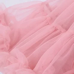 Kids Girls' Skirt Solid Color Active Mesh Performance 5-13 Years Summer Black White Pink