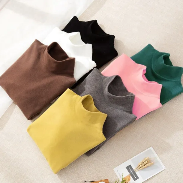 Kids Girls' T shirt Solid Color School Long Sleeve Active Cotton 7-13 Years Spring Black White Yellow