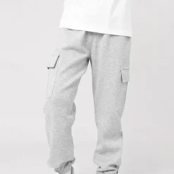 Kids Girls' Trousers Solid Color Streetwear Pocket School 4 years+ Spring Black White Pink