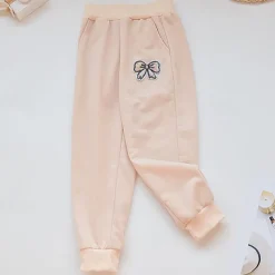Kids Girls' Trousers Solid Color Active Buttons School Cotton 7-13 Years Spring Black Pink Purple