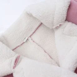 Kids Girls' Winter Coat Kids Winter Jacket Fashion Buttons Performance Cotton Coat Outerwear 4-12 Years Spring Pink Blue