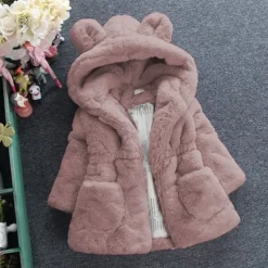 Kids Girls' Winter Coat Solid Color Active School Coat Outerwear 2-8 Years Fall Black White Pink