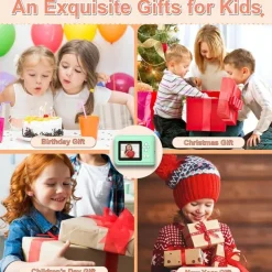 Kids Instant Print Camera Thermal Printing Camera with Print Paper for Kids High Resolution Photo and Print Camera Birthday Gift for Girls