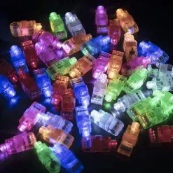 Kids LED Finger Lights Birthday Party Supplies Assorted Rave Laser Toys 6 Colors 30/50/60 Pieces
