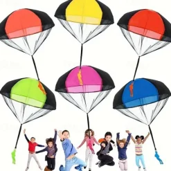 Kids' Outdoor Fun - No-Battery Needed Anti-Tangle Throwing Army Parachute Toy For Children