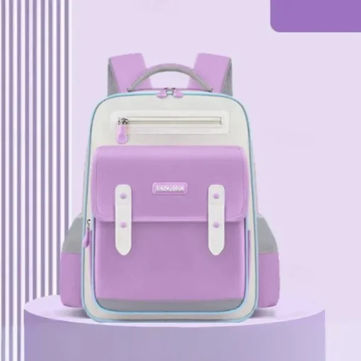 Kids School Backpack for Girls and Boys – Lightweight Waterproof Elementary Bookbag with Reflective Strips and Multiple Pockets, Back to School Bag