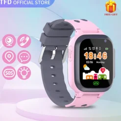 Kids Smart Watch Sim Card Call Phone Smartwatch For Children SOS Photo Waterproof Camera LBS Location Tracker IOS Android