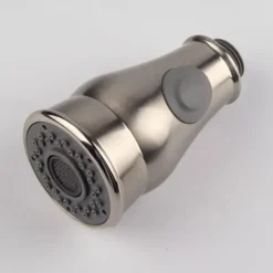 Kitchen Faucet Head Replacement Black Chrome Brushed, Pull Out Faucet Sprayer Head Nozzle Attachment Fittings Accessories, Aeration Spray Splash-proof Spout Adapter