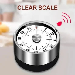Kitchen Mechanical Timer 60 Minute Alarm Cooking Timer Loud Alarm Magnetic Clock Timer
