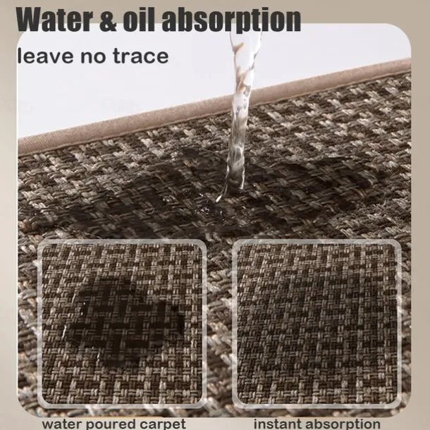 Kitchen Rugs & Mats Non-Skid WashableAnti-Fatigue, Non-Slip Absorbent Woven Runner Rubber Backed for Floors, Machine Washable Farmhouse Standing Mats for Sink, Laundry Room, Hallway