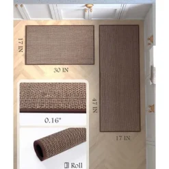 Kitchen Rugs & Mats Non-Skid WashableAnti-Fatigue, Non-Slip Absorbent Woven Runner Rubber Backed for Floors, Machine Washable Farmhouse Standing Mats for Sink, Laundry Room, Hallway