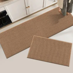 Kitchen Rugs and Mats Non Skid Washable, Absorbent Runner Rugs for Kitchen, Front of Sink, Kitchen Mats for Floor