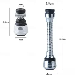 Kitchen Sink Faucet Sprayer Water Saving Aerator 360 Degrees Rotatable Bubbler Filter Free To Bend Nozzle Flexible Tap