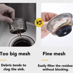 Kitchen Sink Filter Stainless Steel Sink Sewer Mesh Strainers Kitchen Tools Bathroom Floor Drains Hair Catcher Waste Plug Filter