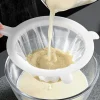 Kitchen Ultra-Fine Nylon Mesh Strainer Food Yogurt Mesh Sieve Plastic Mesh Colander with ​Handle Mini Brine Shrimp Separation Net for Filtering Juice Juice Milk Honey