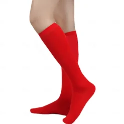Knee High Socks Women's Flat Knit Knee Socks-Soft Breathable Cotton Blend-Stay-Up Fit