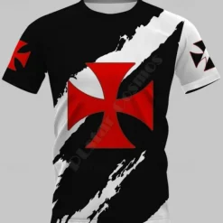 Knights Templar Warriors T-shirt Print 3D Graphic For Men's Adults' Carnival Masquerade 3D Print Casual Daily