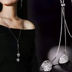 Korean Version Of Autumn And Winter Crystal Sweater Chain Necklace Wholesale High-end Women's Long Chain Versatile Tassel Pearl Pendant With Accessories