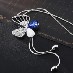 Korean Version Of Autumn And Winter Crystal Sweater Chain Necklace Wholesale High-end Women's Long Chain Versatile Tassel Pearl Pendant With Accessories