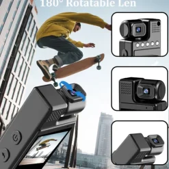L9 WiFi Action Camera Portable Recording Image and Video Function WiFi Mini 1.3 inch 48MP 1080p 128 GB Street
