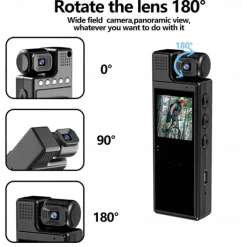 L9 WiFi Action Camera Portable Recording Image and Video Function WiFi Mini 1.3 inch 48MP 1080p 128 GB Street