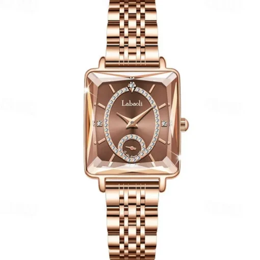 Labaoli Women Quartz Watch Creative Fashion Casual Wristwatch Waterproof Decoration Stainless Steel Watch
