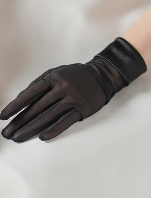Lace Wrist Length Glove Elegant / Classic Style With Pure Color Wedding / Party Glove