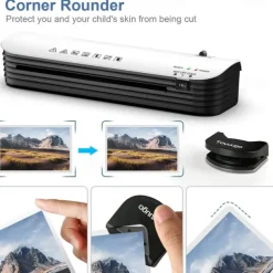 Laminator Machine 4 in 1 Thermal Laminator Quick Warm-Up Paper Trimmer 9 inches Max Width