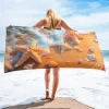 Landscape Beach Towel,Beach Towels for Travel, Quick Dry Towel for Swimmers Sand Proof Beach Towels for Women Men Girls Kids, Cool Pool Towels Beach Accessories Absorbent Towel