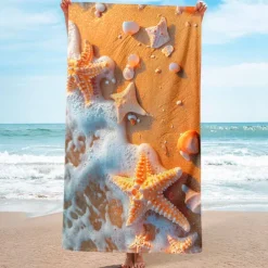 Landscape Beach Towel,Beach Towels for Travel, Quick Dry Towel for Swimmers Sand Proof Beach Towels for Women Men Girls Kids, Cool Pool Towels Beach Accessories Absorbent Towel