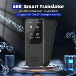 Language Translation Device Two-way Real-time Voice Translation Supports 138 Languages Accurate Offline And Recording 2 Hd Inch Touch Screen For Travel Business And Study