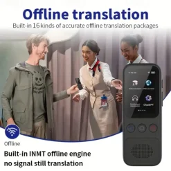 Language Translation Device Two-way Real-time Voice Translation Supports 138 Languages Accurate Offline And Recording 2 Hd Inch Touch Screen For Travel Business And Study