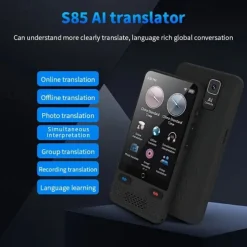 Language Translation Device Two-way Real-time Voice Translation Supports 138 Languages Accurate Offline And Recorded Photo Translator With 3.54 Hd Inch Touchscreen For Travel Business And Study