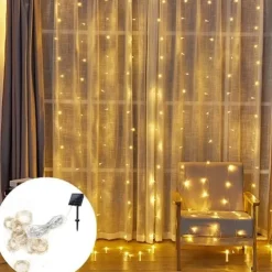 Lanterns Led Curtain Lights 3*3 Meters Colorful Lights Starry Icicle Lights Christmas Lights