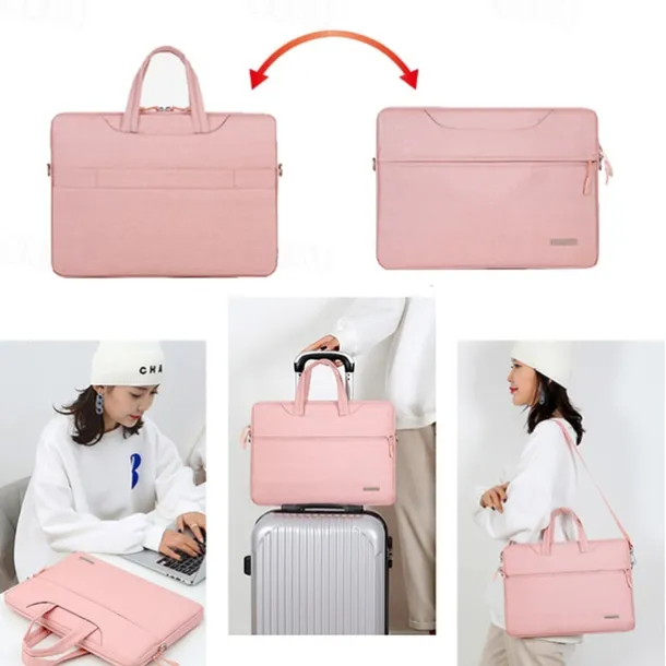 Laptop Briefcases 12" 13.3" 14" inch Compatible with Macbook Air Pro, HP, Dell, Lenovo, Asus, Acer, Chromebook Notebook Waterpoof Oxford Cloth Solid Color for Travel Colleages & Schools