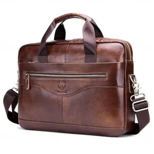 Laptop Briefcases 16" inch Compatible with Macbook Air Pro, HP, Dell, Lenovo, Asus, Acer, Chromebook Notebook Expandable Bag Waterpoof Shock Proof With Handle Leather Solid Color for Business Office