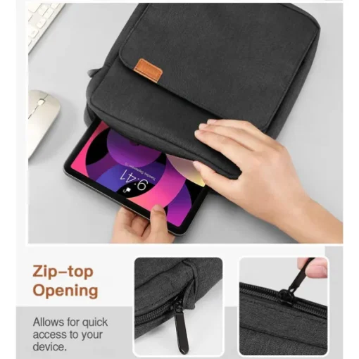 Laptop Shoulder Bags Tablet Case Compatible with Macbook Air Pro HP Dell Lenovo Asus Chromebook Notebook Laptop Carrying Case Travel Bag Laptop Carrying Case Cover With Handle