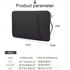 Laptop Sleeve Case with Handle for 13/14/15.6 Inch Laptop Computer Case Water-Resistant Laptop Bag