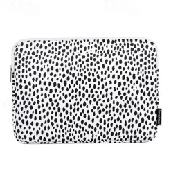 Laptop Sleeves 11.6" 12" 13.3" inch Compatible with Macbook Air Pro, HP, Dell, Lenovo, Asus, Acer, Chromebook Notebook Waterpoof Shock Proof Polyester / Cotton Blend Leopard Print for Colleages / 14"